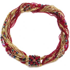 Jewel Necklace Red